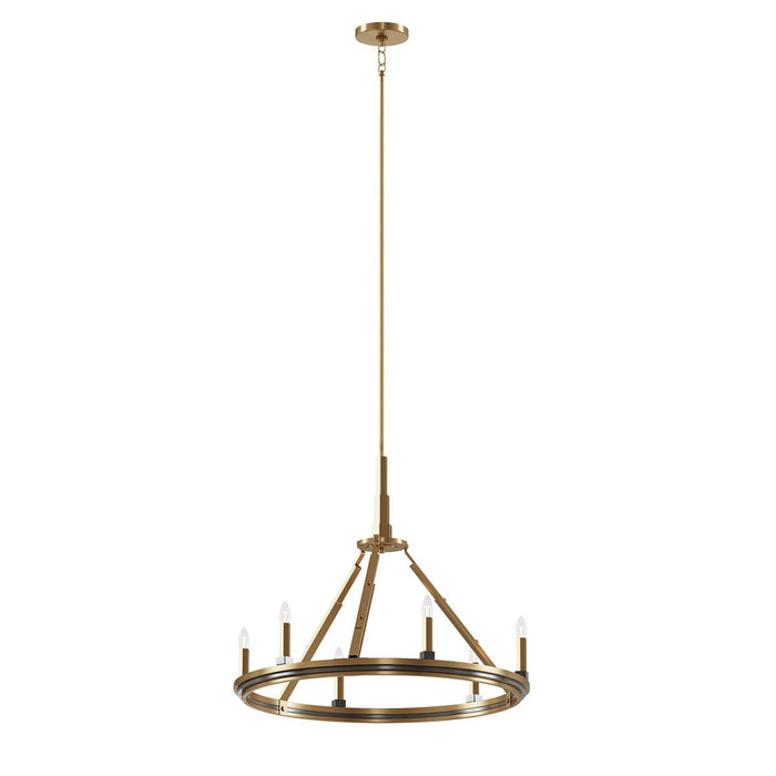 Kichler - 52420BNB - Six Light Chandelier - Emmala - Brushed Natural Brass