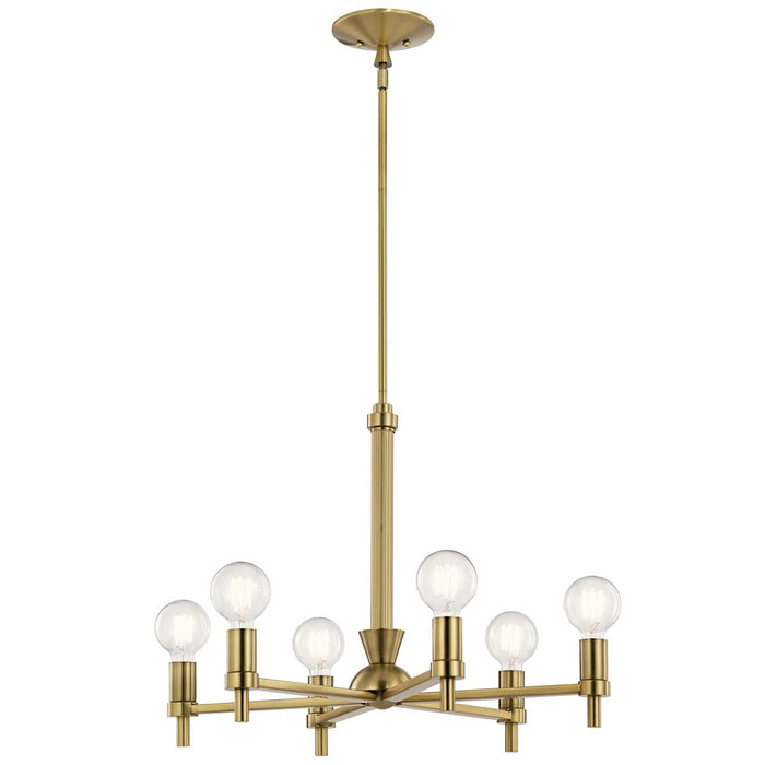 Kichler - 52424BNB - Six Light Chandelier - Torvee - Brushed Natural Brass