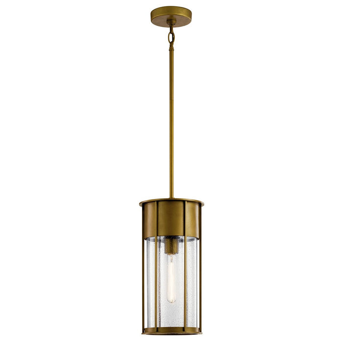 Kichler - 59082NBR - One Light Outdoor Pendant - Camillo - Natural Brass