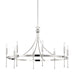 Hudson Valley - 4338-PN - Eight Light Chandelier - Gates - Polished Nickel