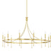 Hudson Valley - 4351-AGB - 12 Light Chandelier - Gates - Aged Brass