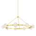 Hudson Valley - 6150-AGB - Nine Light Chandelier - Barclay - Aged Brass