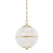 Hudson Valley - MDS800-AGB - One Light Pendant - Sphere No. 3 - Aged Brass