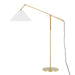 Hudson Valley - MDSL512-AGB - One Light Floor Lamp - Dorset - Aged Brass