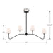 Crystorama - KEE-A3004-BF - Four Light Chandelier - Keenan - Black Forged