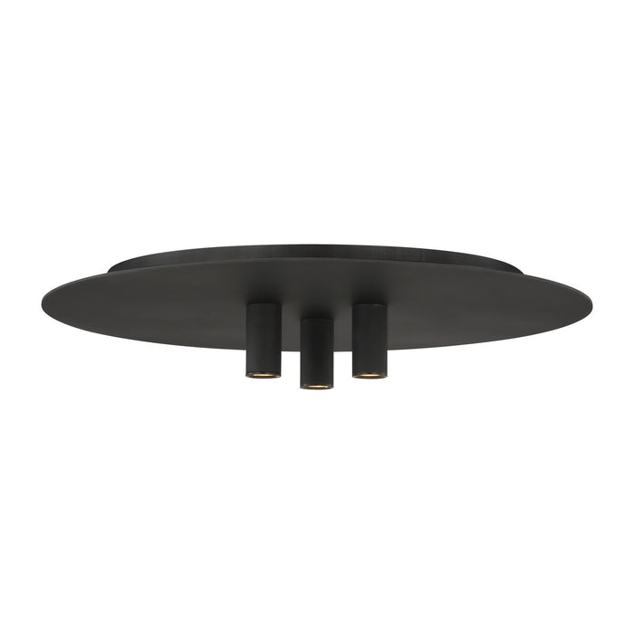 Visual Comfort Modern - 700FMPNT16B-LED930 - LED Flush Mount - Ponte - Nightshade Black