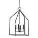 Mitzi - H514704L-AI - Four Light Pendant - Lena - Aged Iron