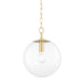 Mitzi - H609701S-AGB - One Light Pendant - Juliana - Aged Brass