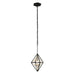 Varaluz - 353M01MBFG - One Light Mini Pendant - Marcia - Matte Black/French Gold