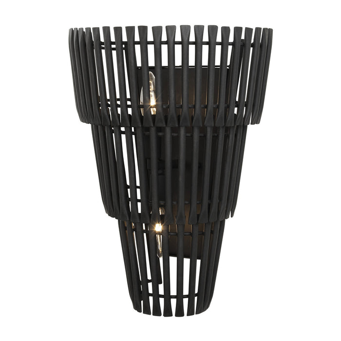 Varaluz - 355W02CB - Two Light Wall Sconce - Apollo - Carbon Black