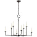 Visual Comfort Signature - CHC 5702AI - LED Chandelier - Rowen - Aged Iron