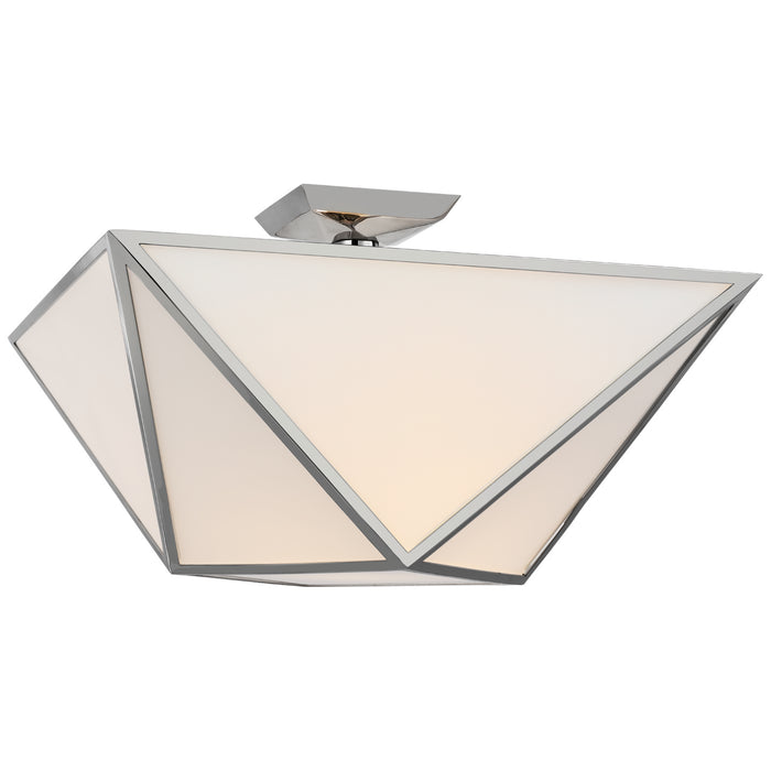 Visual Comfort Signature - JN 4241PN-WG - LED Semi-Flush Mount - Lorino - Polished Nickel