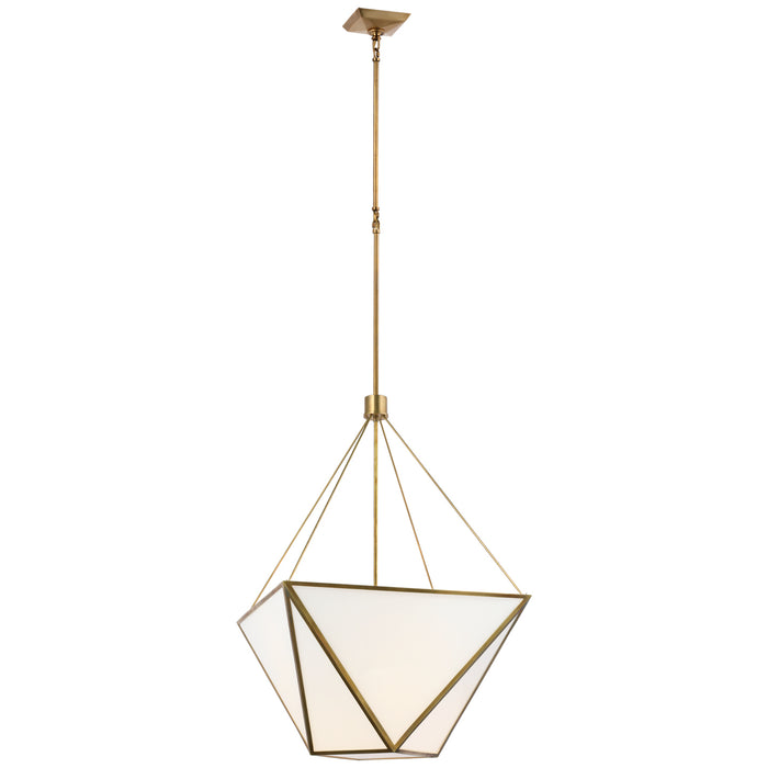 Visual Comfort Signature - JN 5241HAB-WG - LED Lantern - Lorino - Hand-Rubbed Antique Brass