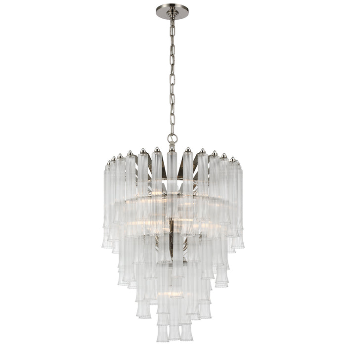 Visual Comfort Signature - JN 5252PN-CG - LED Chandelier - Lorelei - Polished Nickel