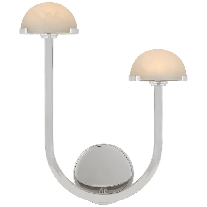 Visual Comfort Signature - KW 2623PN-ALB - LED Wall Sconce - Pedra - Polished Nickel