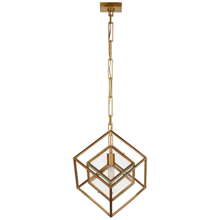 Visual Comfort Signature - KW 5023G-CG - LED Pendant - Cubed - Gild