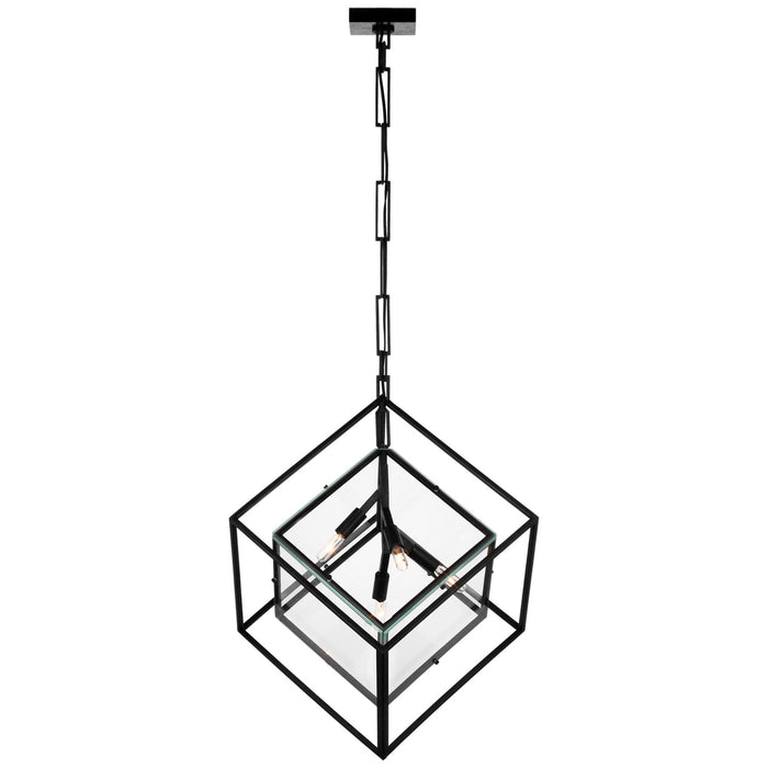 Visual Comfort Signature - KW 5024AI-CG - LED Pendant - Cubed - Aged Iron