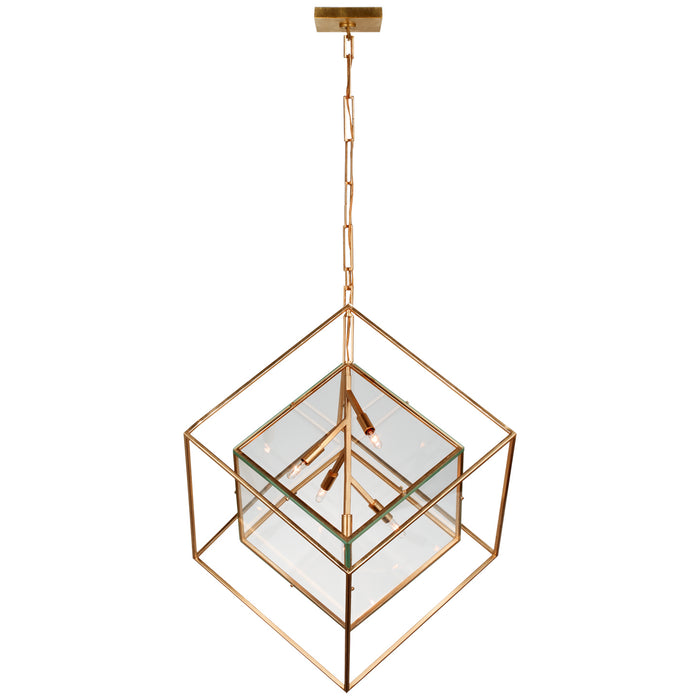 Visual Comfort Signature - KW 5025G-CG - LED Pendant - Cubed - Gild