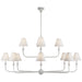 Visual Comfort Signature - TOB 5453PW-L - LED Chandelier - Piaf - Plaster White