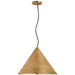 Visual Comfort Signature - SK 5558HAB-DRT - LED Pendant - Reine - Hand-Rubbed Antique Brass