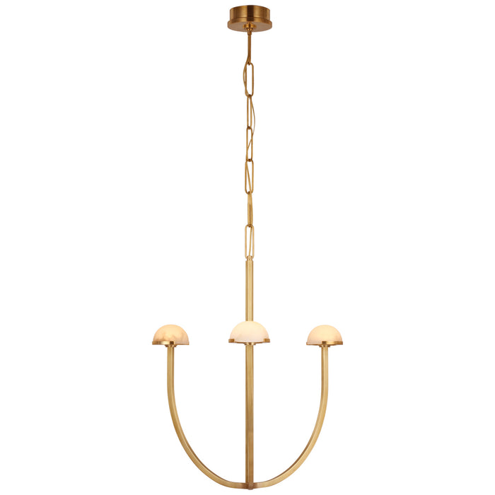 Visual Comfort Signature - KW 5620AB-ALB - LED Chandelier - Pedra - Antique-Burnished Brass