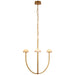 Visual Comfort Signature - KW 5620AB-ALB - LED Chandelier - Pedra - Antique-Burnished Brass