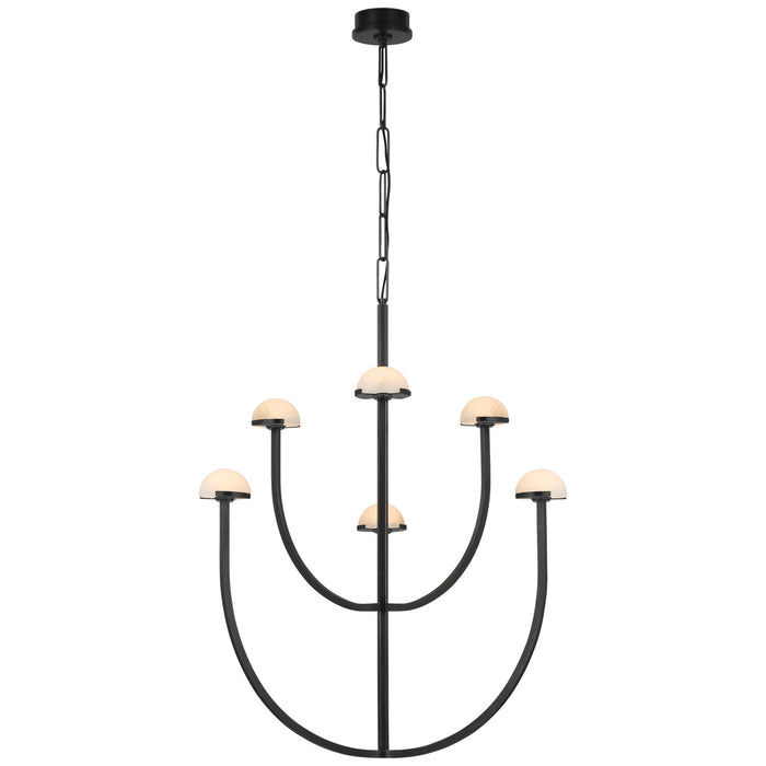 Visual Comfort Signature - KW 5621BZ-ALB - LED Chandelier - Pedra - Bronze