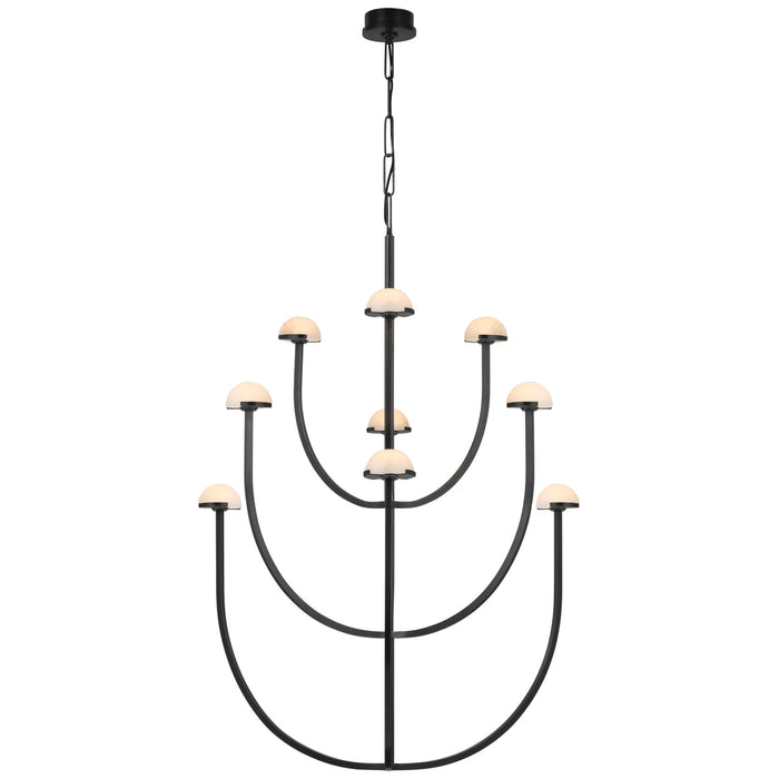 Visual Comfort Signature - KW 5622BZ-ALB - LED Chandelier - Pedra - Bronze