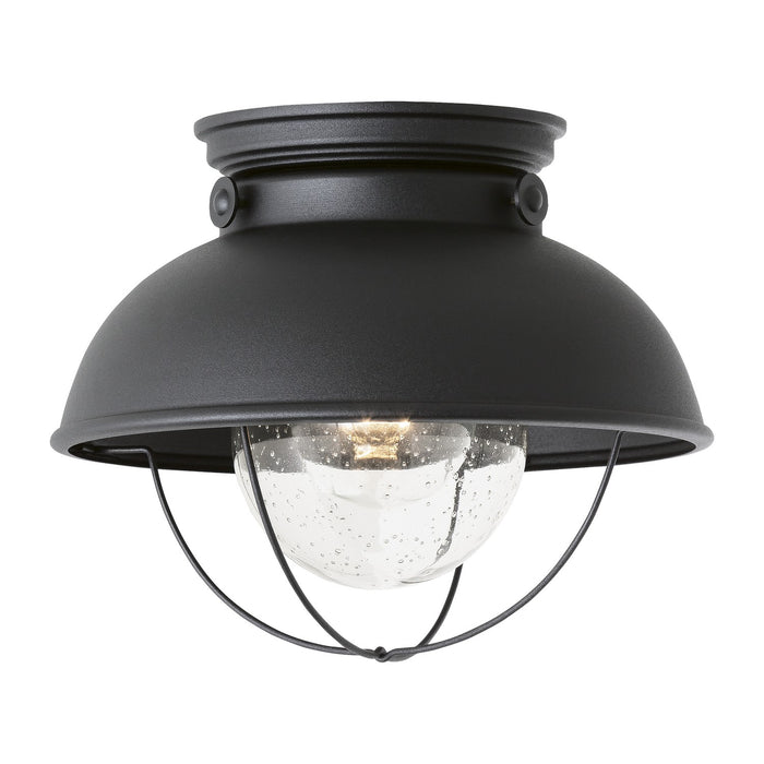 Generation Lighting. - 8869-12 - One Light Outdoor Flush Mount - Sebring - Black