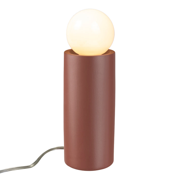 Justice Designs - CER-2465-CLAY - One Light Portable - Portable - Canyon Clay