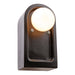 Justice Designs - CER-3010-CRB - One Light Wall Sconce - Ambiance Collection - Carbon - Matte Black