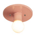 Justice Designs - CER-6275-BSH - One Light Flush-Mount - Radiance Collection - Gloss Blush