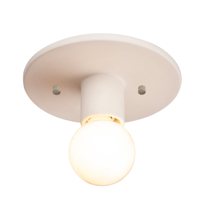 Justice Designs - CER-6285-BIS - One Light Flush-Mount - Radiance Collection - Bisque