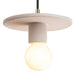 Justice Designs - CER-6320-BIS-ABRS-BKCD - One Light Pendant - Radiance - Bisque