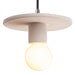 Justice Designs - CER-6320-BIS-CROM-BKCD - One Light Pendant - Radiance - Bisque