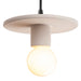 Justice Designs - CER-6320-BIS-MBLK-BKCD - One Light Pendant - Radiance - Bisque