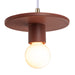 Justice Designs - CER-6320-CLAY-ABRS-WTCD - One Light Pendant - Radiance - Canyon Clay