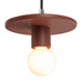 Justice Designs - CER-6320-CLAY-CROM-BKCD - One Light Pendant - Radiance - Canyon Clay