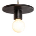 Justice Designs - CER-6320-CRB-ABRS-BKCD - One Light Pendant - Radiance - Carbon - Matte Black