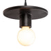 Justice Designs - CER-6320-CRB-MBLK-BKCD - One Light Pendant - Radiance - Carbon - Matte Black