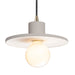 Justice Designs - CER-6325-BIS-ABRS-BKCD - One Light Pendant - Radiance - Bisque