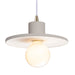 Justice Designs - CER-6325-BIS-ABRS-WTCD - One Light Pendant - Radiance - Bisque