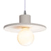 Justice Designs - CER-6325-BIS-CROM-WTCD - One Light Pendant - Radiance - Bisque