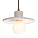 Justice Designs - CER-6325-BIS-DBRZ-BKCD - One Light Pendant - Radiance - Bisque