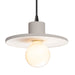 Justice Designs - CER-6325-BIS-MBLK-BKCD - One Light Pendant - Radiance - Bisque