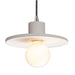 Justice Designs - CER-6325-BIS-NCKL-BKCD - One Light Pendant - Radiance - Bisque