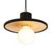 Justice Designs - CER-6325-CBGD-ABRS-BKCD - One Light Pendant - Radiance - Carbon Matte Black with Champagne Gold