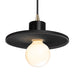 Justice Designs - CER-6325-CRB-ABRS-BKCD - One Light Pendant - Radiance - Carbon - Matte Black