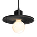 Justice Designs - CER-6325-CRB-MBLK-BKCD - One Light Pendant - Radiance - Carbon - Matte Black