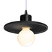 Justice Designs - CER-6325-CRB-MBLK-WTCD - One Light Pendant - Radiance - Carbon - Matte Black